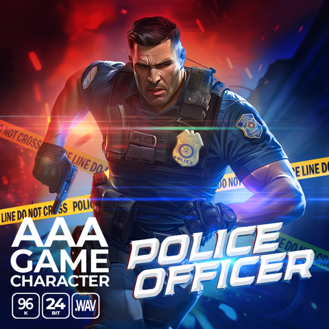 AAA Game Character Police Officer